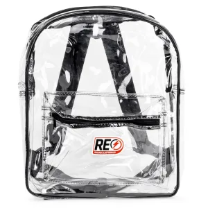 BACKPACK - CLEAR WITH BLACK TRIM