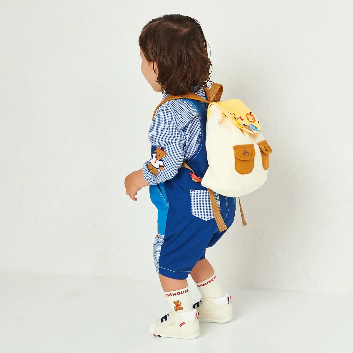 Classic MIKI HOUSE Bear Baby Backpack