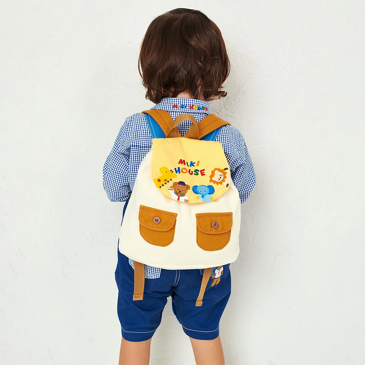 Classic MIKI HOUSE Bear Baby Backpack