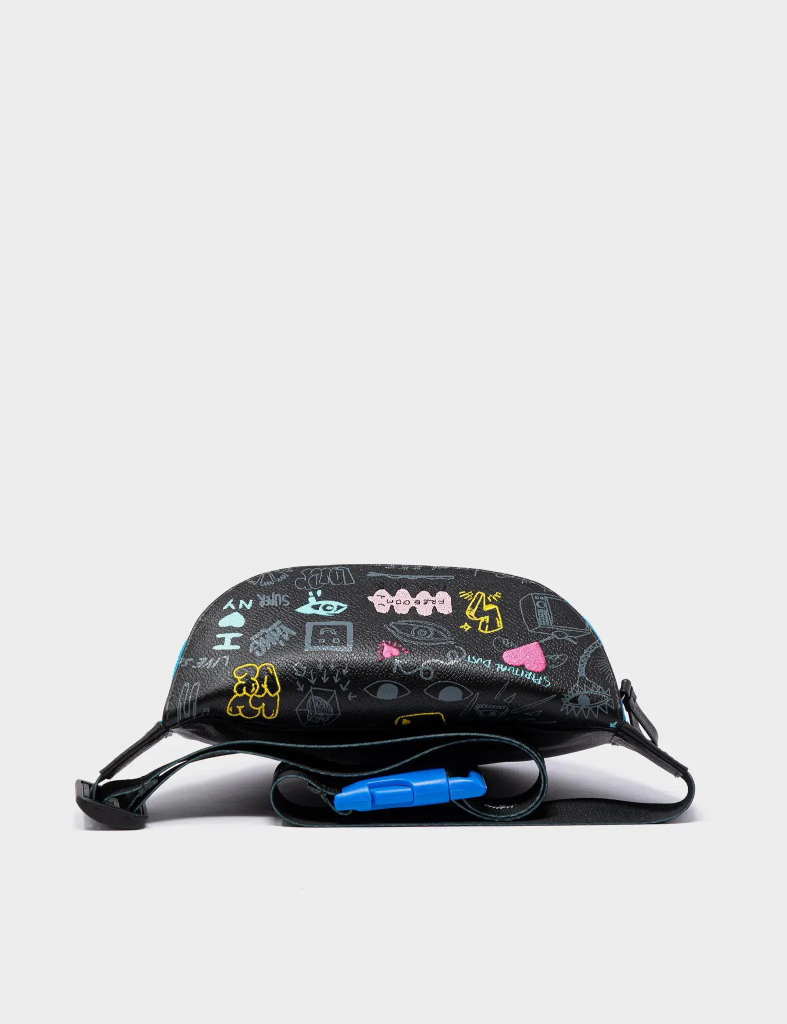 Harold Fanny Pack Black Leather - Urban Doodles Design