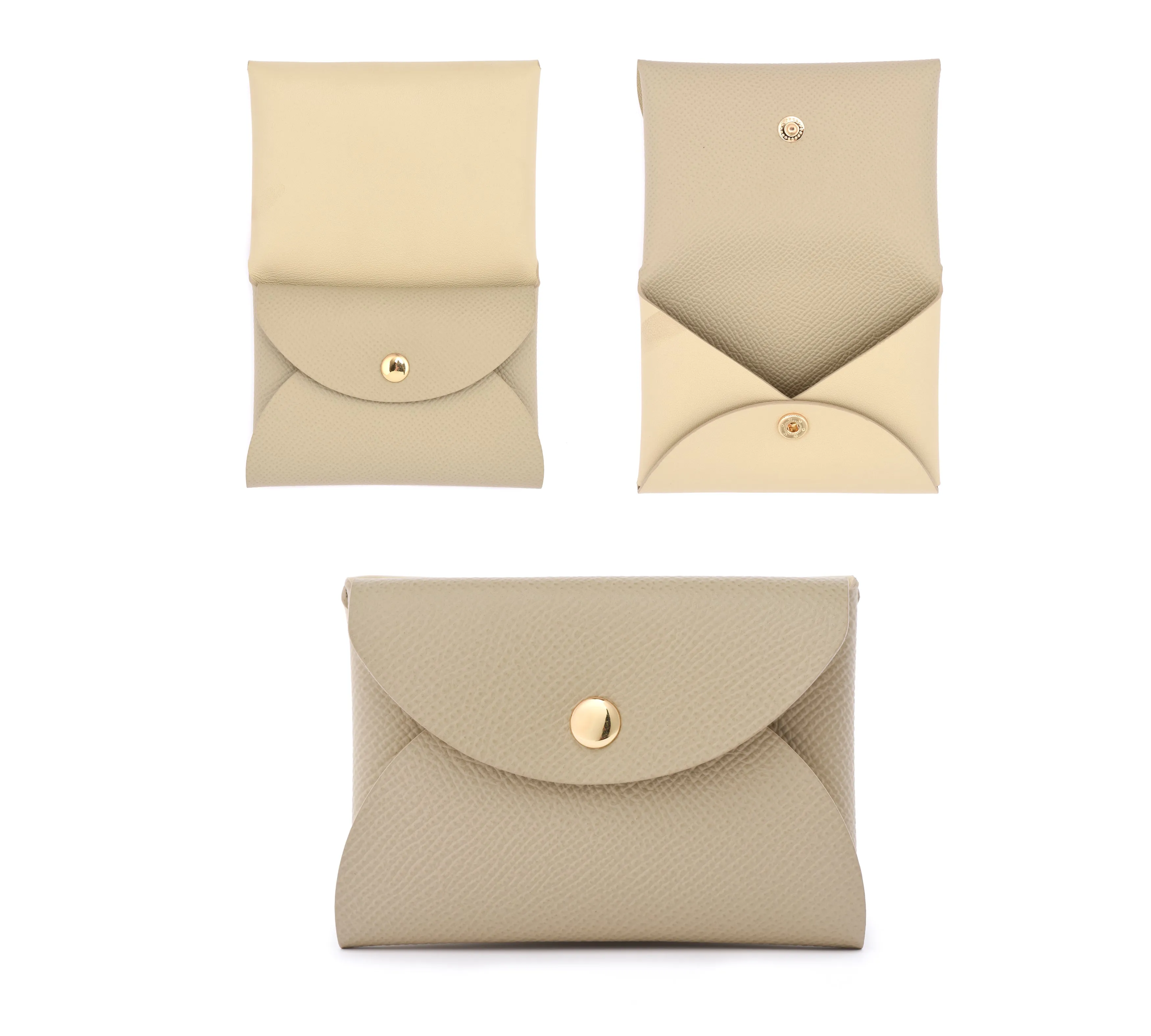 "CORSICA TRIU" LEATHER CARD HOLDER COMPACT WALLET - 7 COLORS