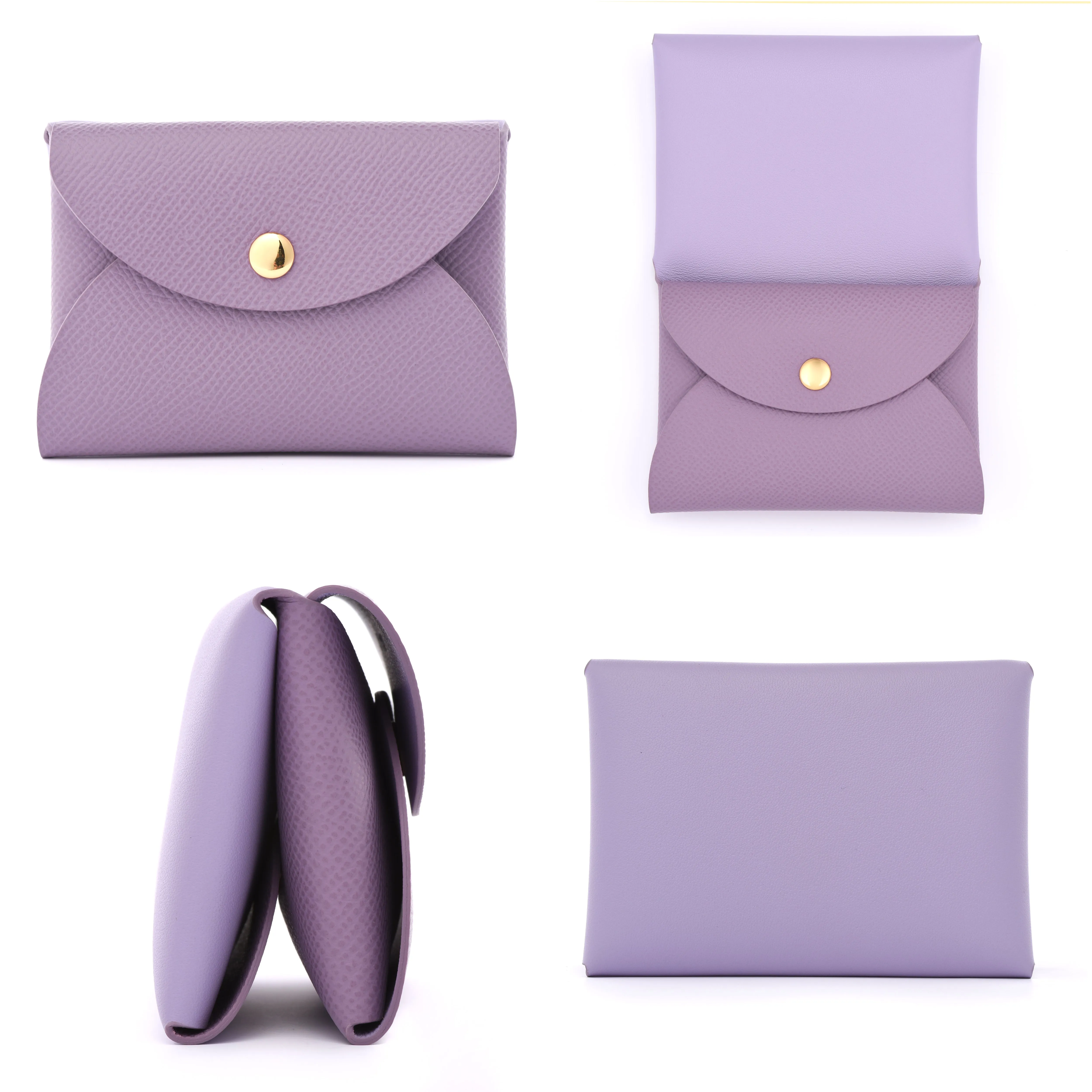 "CORSICA TRIU" LEATHER CARD HOLDER COMPACT WALLET - 7 COLORS