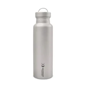 Titanium 800ml Screw Top Clip Bottle by SilverAnt